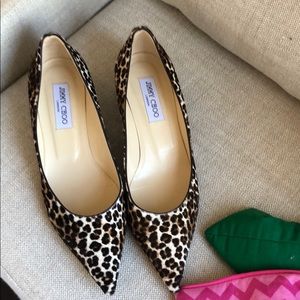 Jimmy Choo leopard kitten heels